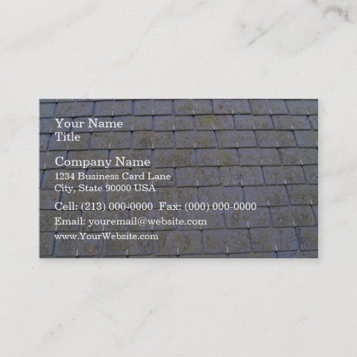 Customizable Close-Up Of Roof Tiles With Lichens Business Cards