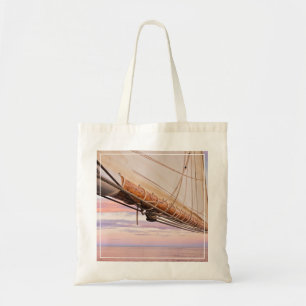 Close-Up Of Sail And Ropes Maine, Camden Tote Bag