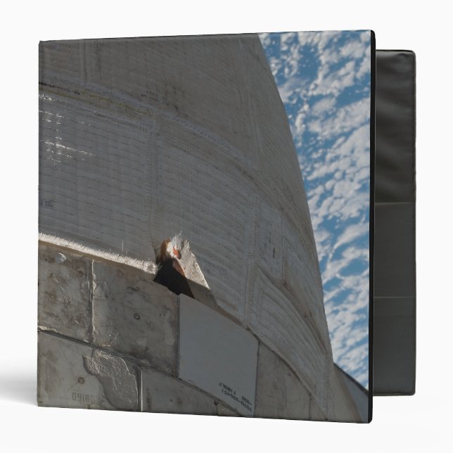Close-up of Space Shuttle Atlantis Binder (Front/Inside)
