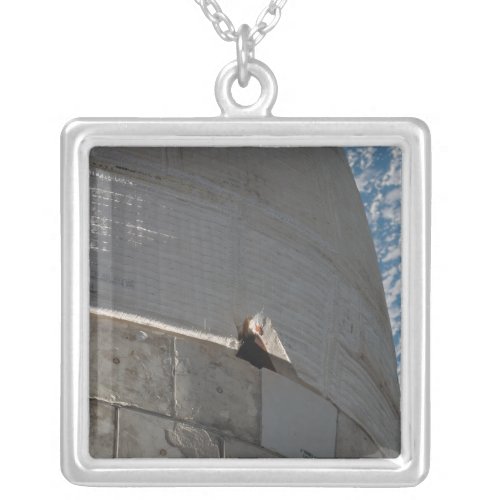 Close_up of Space Shuttle Atlantis Silver Plated Necklace