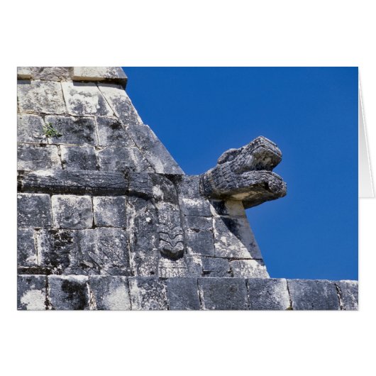 Close up of stones making an ancient Mayan Cards (Front Horizontal)