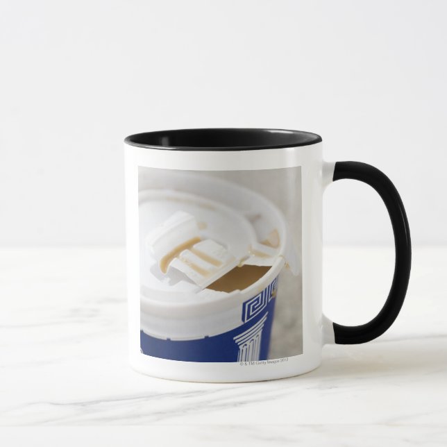 Close up of take out coffee mug (Right)