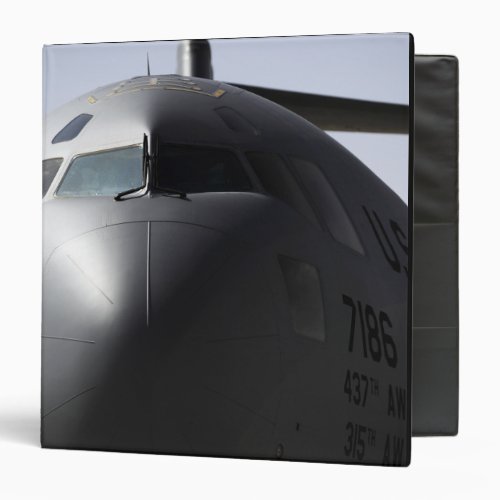 Close_up of the front of a C_17 Globemaster III 3 Ring Binder