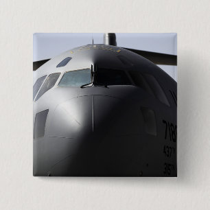 Close-up of the front of a C-17 Globemaster III Pinback Button