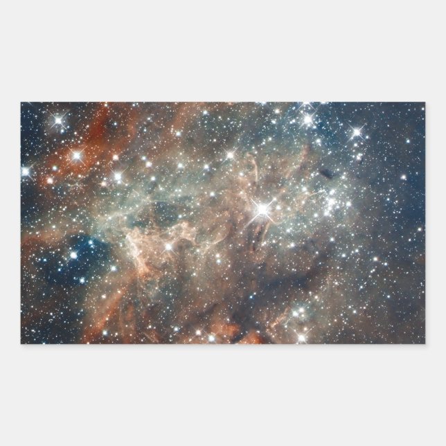 Close-up of the Tarantula Nebula Rectangular Sticker (Front)