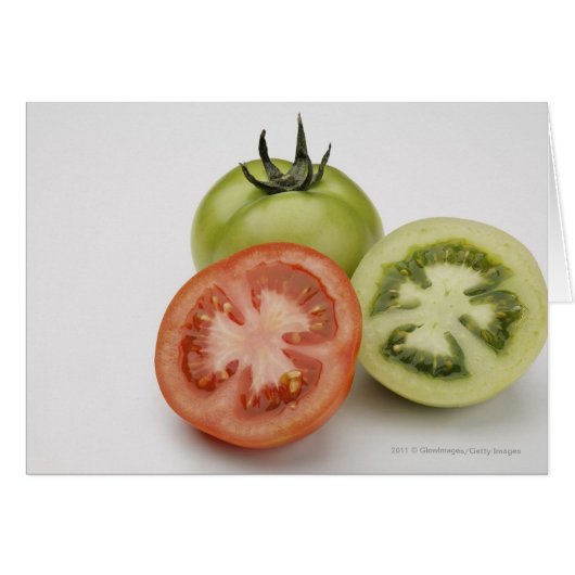 Close-up of three tomatoes cards (Front Horizontal)