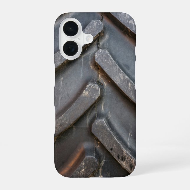Close-Up of Tractor Tire Tread Iphone Case (Back)
