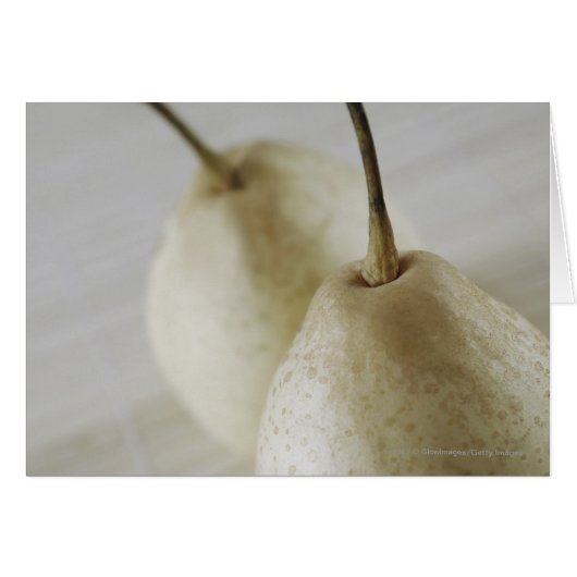 Close-up of two pears cards (Front Horizontal)