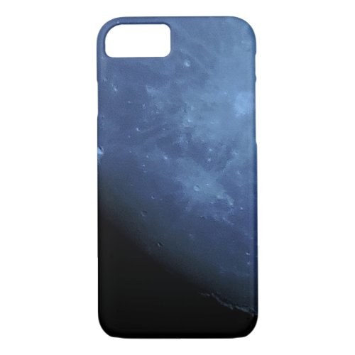 Close Up Photo Full Moon in Blue iPhone 87 Case