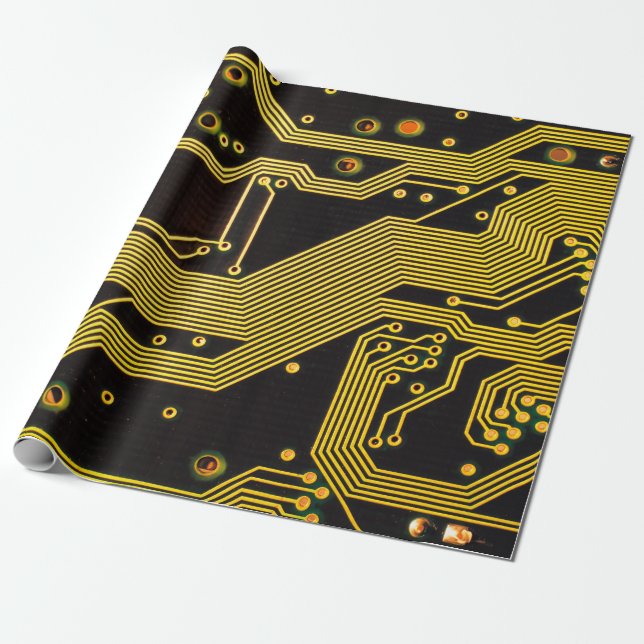 Close up photo of circuit boardbackground,abstract wrapping paper (Unrolled)