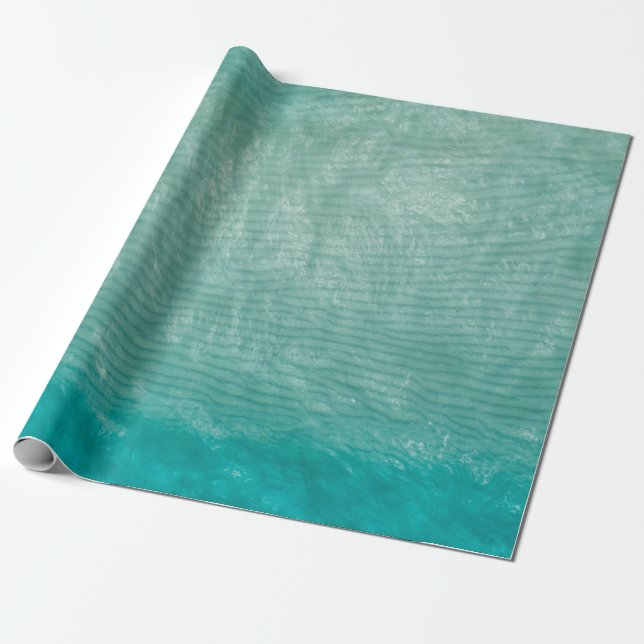 Close up photo of green cloth wrapping paper (Unrolled)