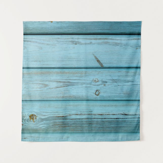 Close-up photo of green planks tapestry (Front)