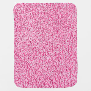 Close-up pink leather, textured background. baby blanket