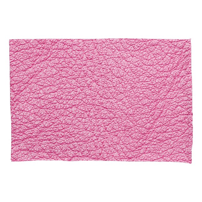 Close-up pink leather, textured background. pillow case (Front)
