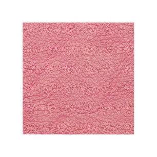 Close-up pink leather, textured background. wood wall art