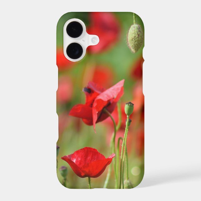 Close up Poppies in Field Case-Mate iPhone Case (Back)