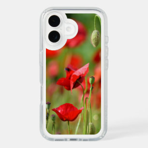 Close up Poppies in Field iPhone 16 Case