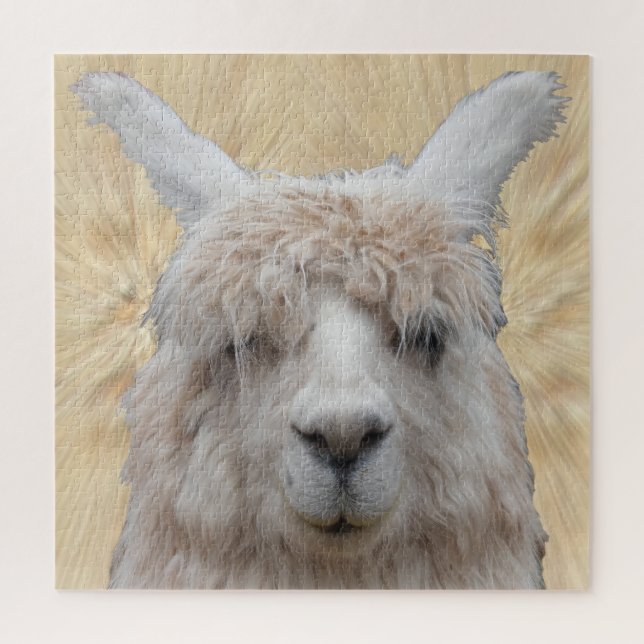Close up Puzzle: Alpaca from Peru Jigsaw Puzzle (Vertical)