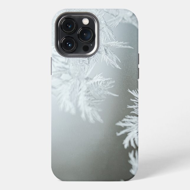 Close Up Shot of Snow Flakes iPhone Case (Back)