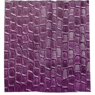 Close-Up Texture: Leather Material Detail Shower Curtain
