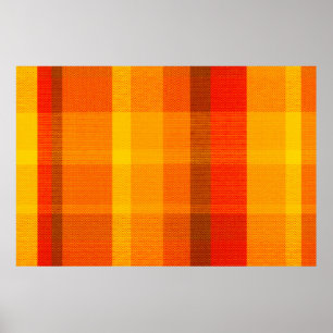 close-up texture with a checkered cloth poster