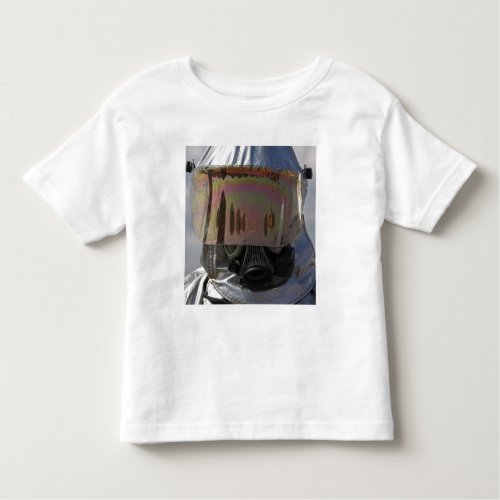 Close_up view of a firefighter toddler t_shirt