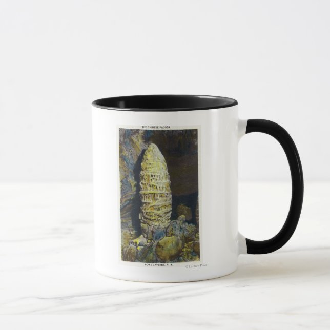 Close-up View of the Chinese Pagoda Mug (Right)