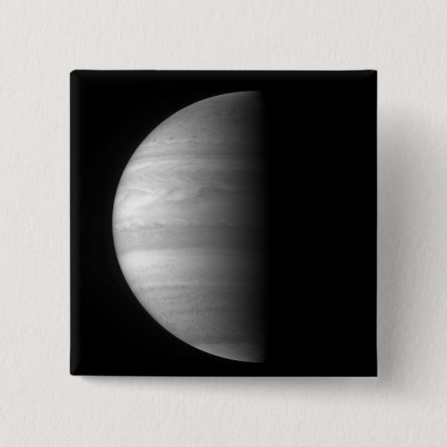 Close-up view of the planet Jupiter Button (Front)