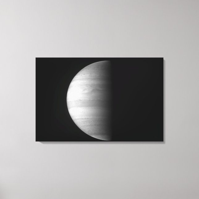 Close-up view of the planet Jupiter Canvas Print (Front)