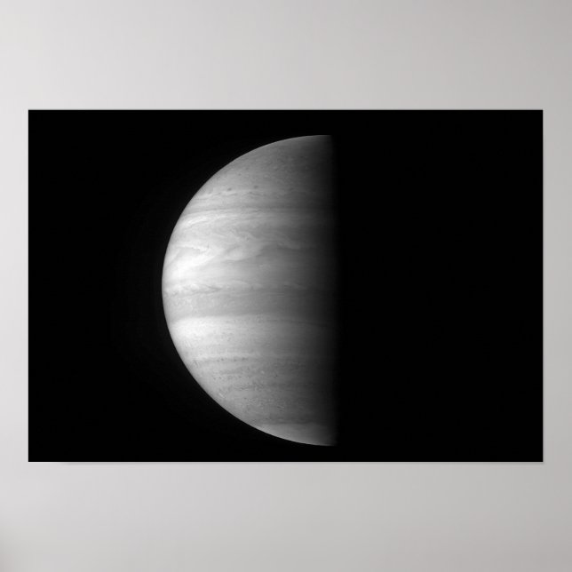 Close-up view of the planet Jupiter Poster (Front)