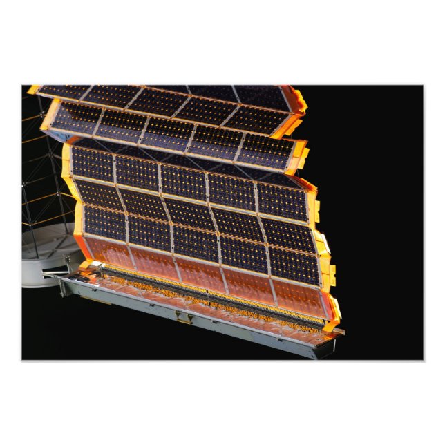 Close-up view of the solar arrays photo print (Front)
