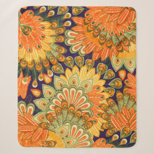 Close-up vintage cloth pattern background. sherpa blanket