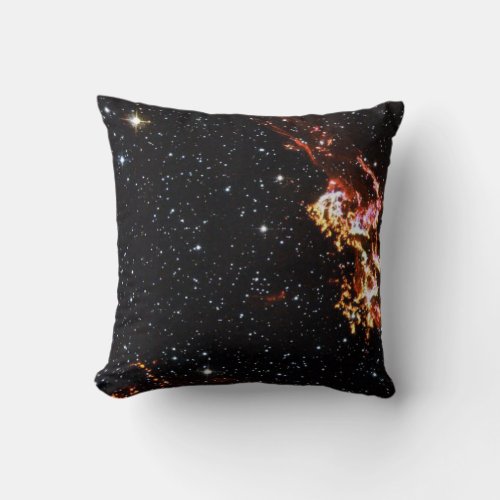 Close_Up Visible Light Image of Keplers Supernova Throw Pillow