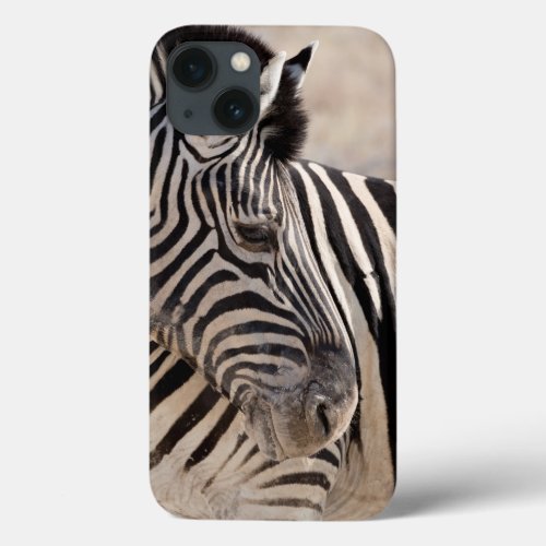 Close_up Zebra in Etosha National Park iPhone 13 Case