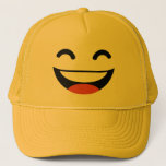 Close Your Eyes Laughing Emoji Trucker Hat at Zazzle