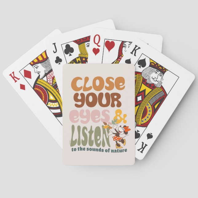 Close Your Eyes & Listen Playing Cards (Back)