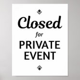 Closed on July 4th Window Sign