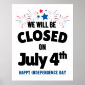 Day Happy 4th Of July  Poster