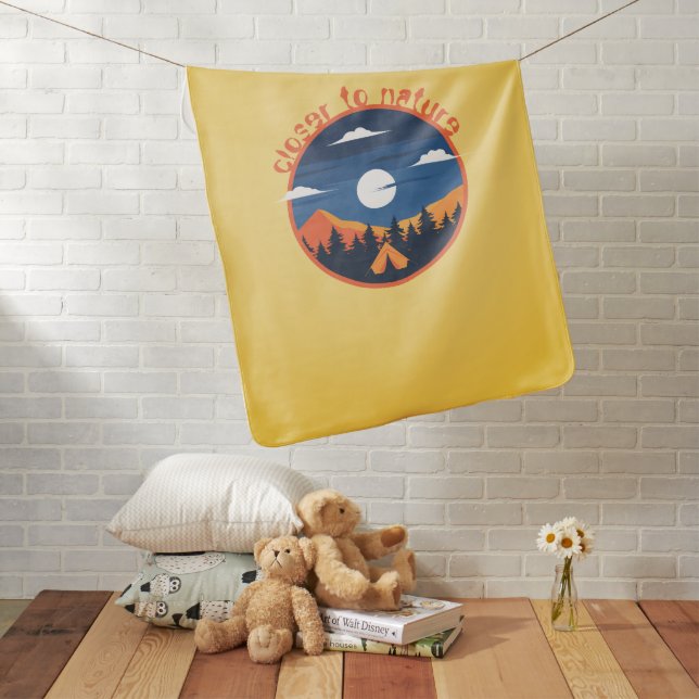 Closer to nature baby blanket (In Situ)