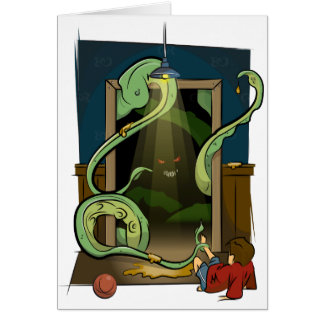 Closet Monster Illustration by Daily Undead Cards