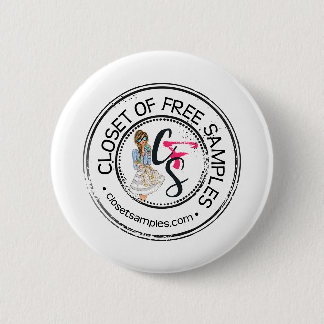 Closet of Free Samples Button (Front)