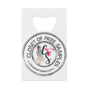 Closet of Free Samples Credit Card Bottle Opener