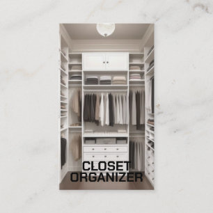 Closet Organizer Business Card