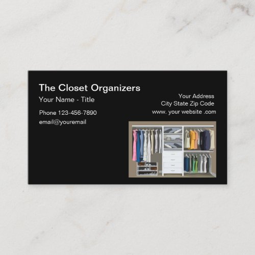 Closet Organizing And Remodelilng Business Card