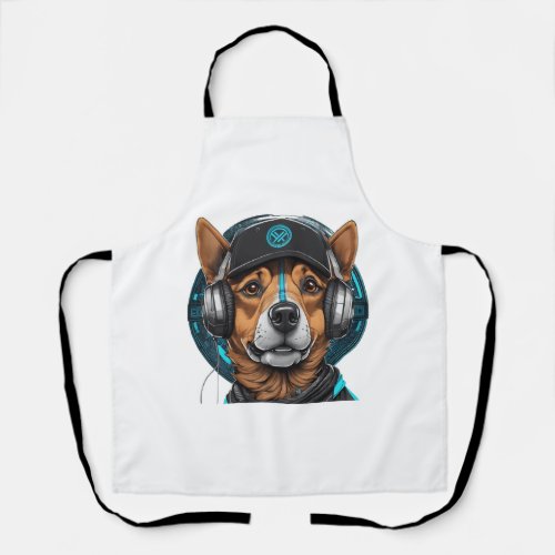 Closeup a dog apron