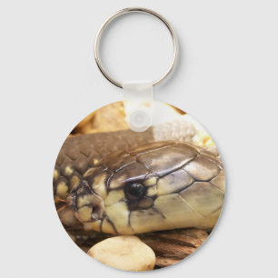 Closeup Cobra Head Keychain