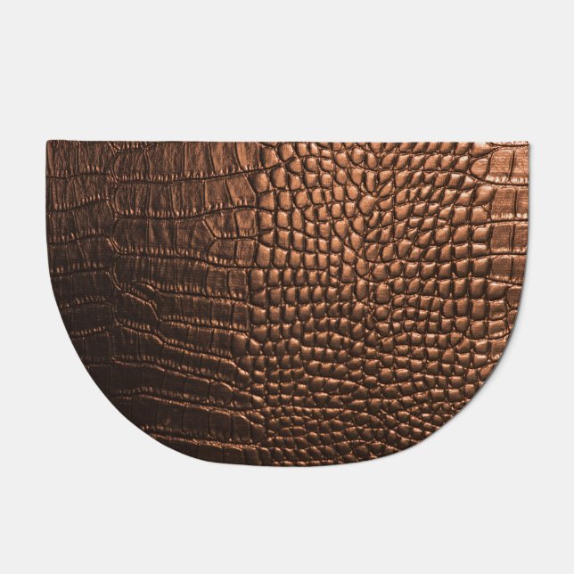 Closeup: crocodile leather texture. doormat (Front)
