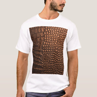 Closeup: crocodile leather texture. T-Shirt
