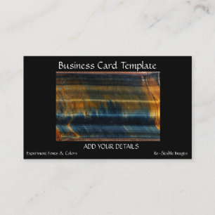 Closeup Gemstones Tiger Eye Business Card