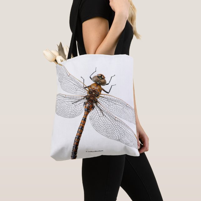 Closeup of a Canada Darner Dragonfly Tote Bag (Close Up)